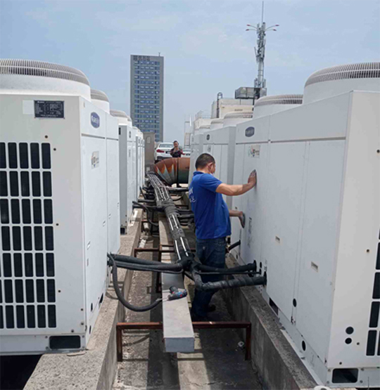 宣威中央空调制热和不制冷系统维修方法